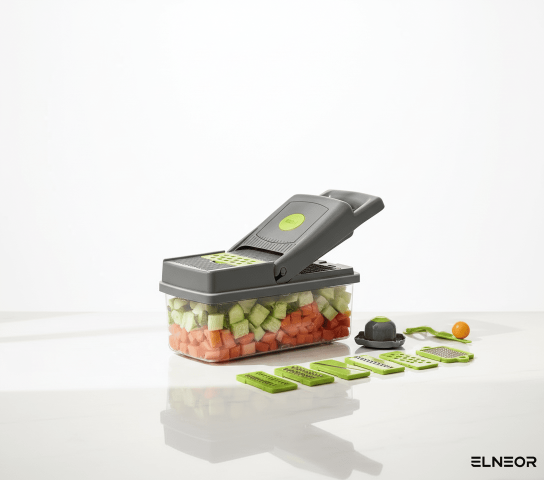 14-in-1 Vegetable Chopper Slicer Dicer — Stainless Steel