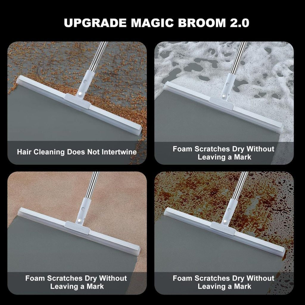 180° Rotatable Floor Wiper | Multifunctional Wet & Dry Squeegee - Elneor