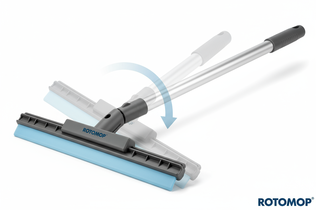 180° rotatable floor wiper with telescopic handle