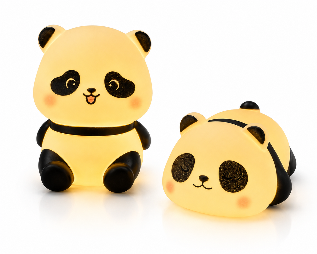 ELNEOR Panda Night Light – Soft Glow Silicone LED Lamp for Kids