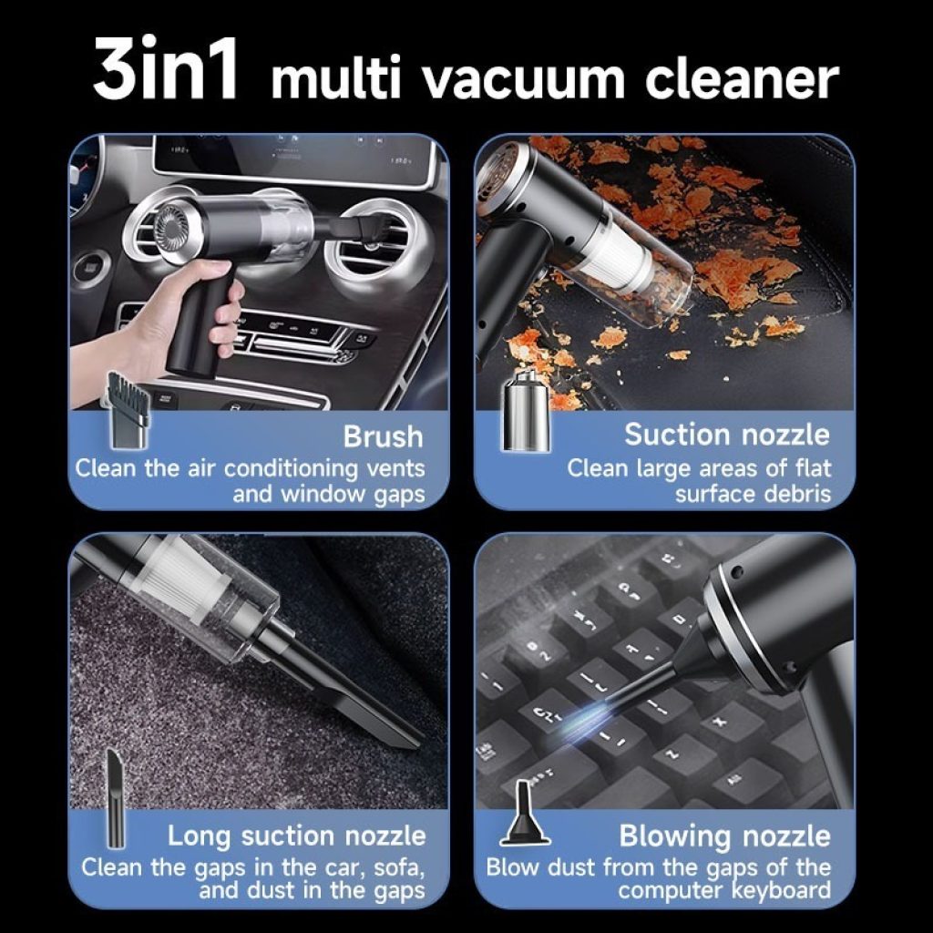 Handheld Vacuum Cleaner Cleaning Car Interior Seats