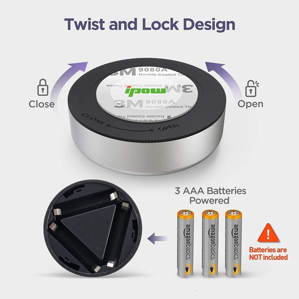 Wireless Cordless LED Push Light | Stick-On Tap Touch Lamp - Elneor