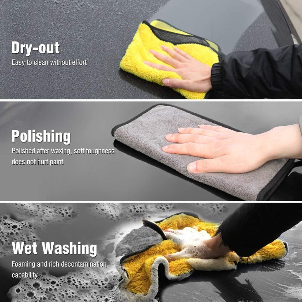 300 GSM Microfiber Cleaning Towel for Car & Home (40x40 cm) - Elneor