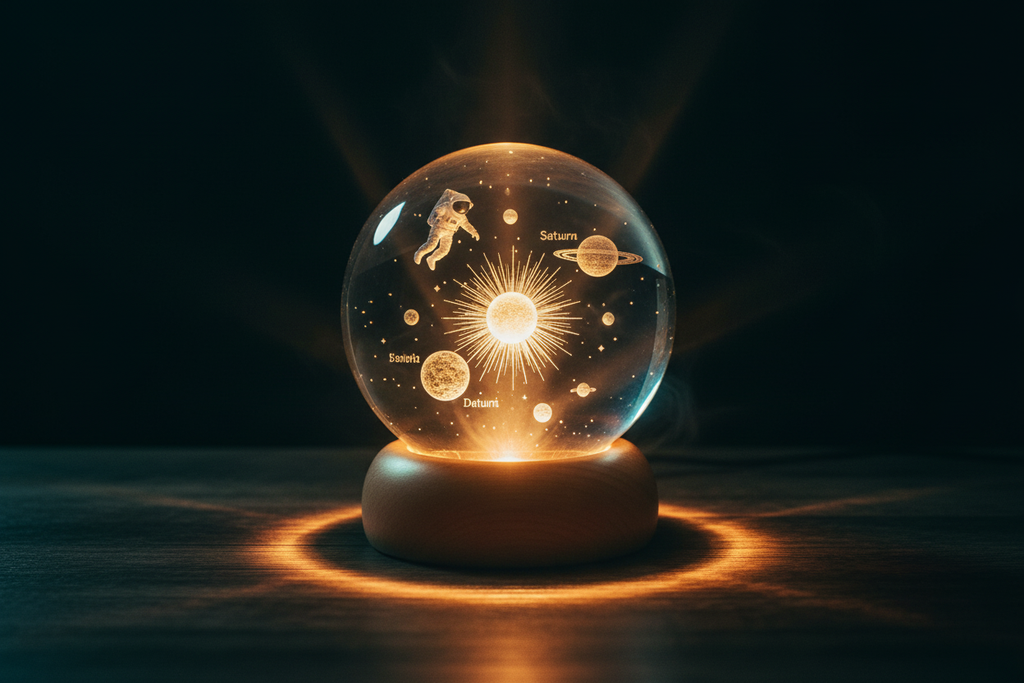 3D Crystal Sphere - Alt Angle