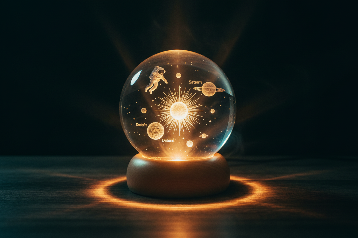 3D Crystal Sphere - Alt Angle