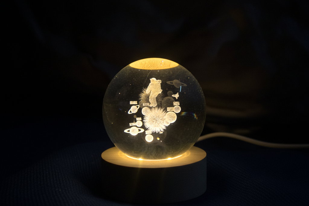 3D Crystal Sphere - Low Angle