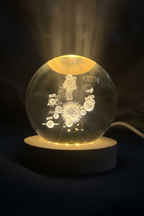 3D Crystal Sphere - Macro Detail