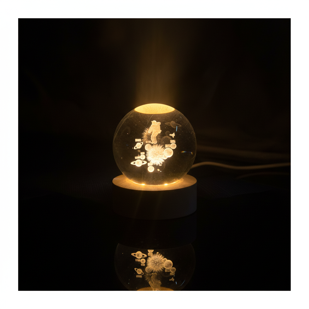 3D Crystal Sphere - Reflection