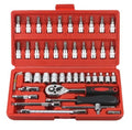 46-in-1 Professional Socket & Screwdriver Tool Kit | Complete Repair Set - Elneor Smart Utilities