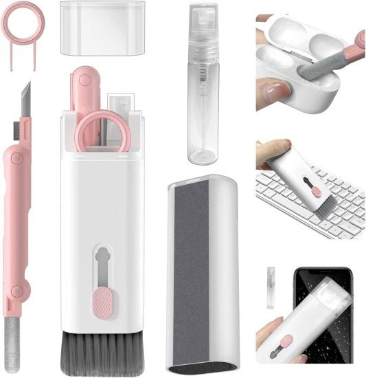 7-in-1 Electronic Cleaning Kit | For Keyboards, AirPods, Laptops & Monitors - Elneor Desk