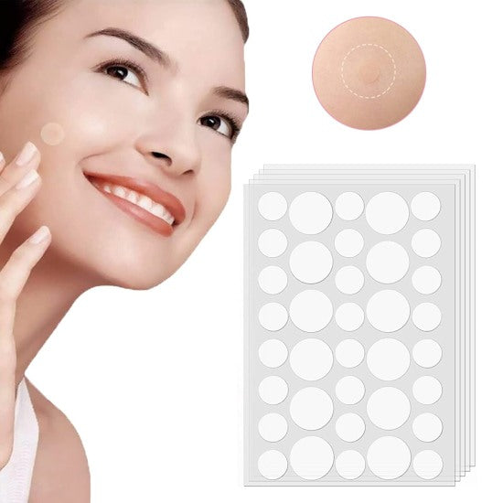 Acne Pimple Patches – Hydrocolloid Dots for Spots (Pack of 3, 108 pcs) Invisible | Waterproof | Fast Healing(Pack of 3 = 108 Spots/Pcs) - Elneor