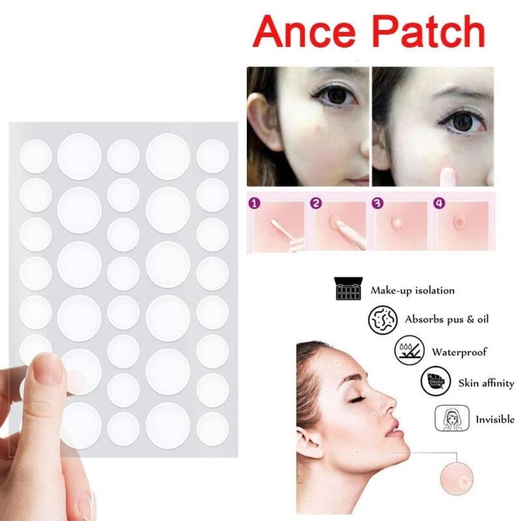 Acne Pimple Patches – Hydrocolloid Dots for Spots (Pack of 3, 108 pcs) Invisible | Waterproof | Fast Healing(Pack of 3 = 108 Spots/Pcs) - Elneor
