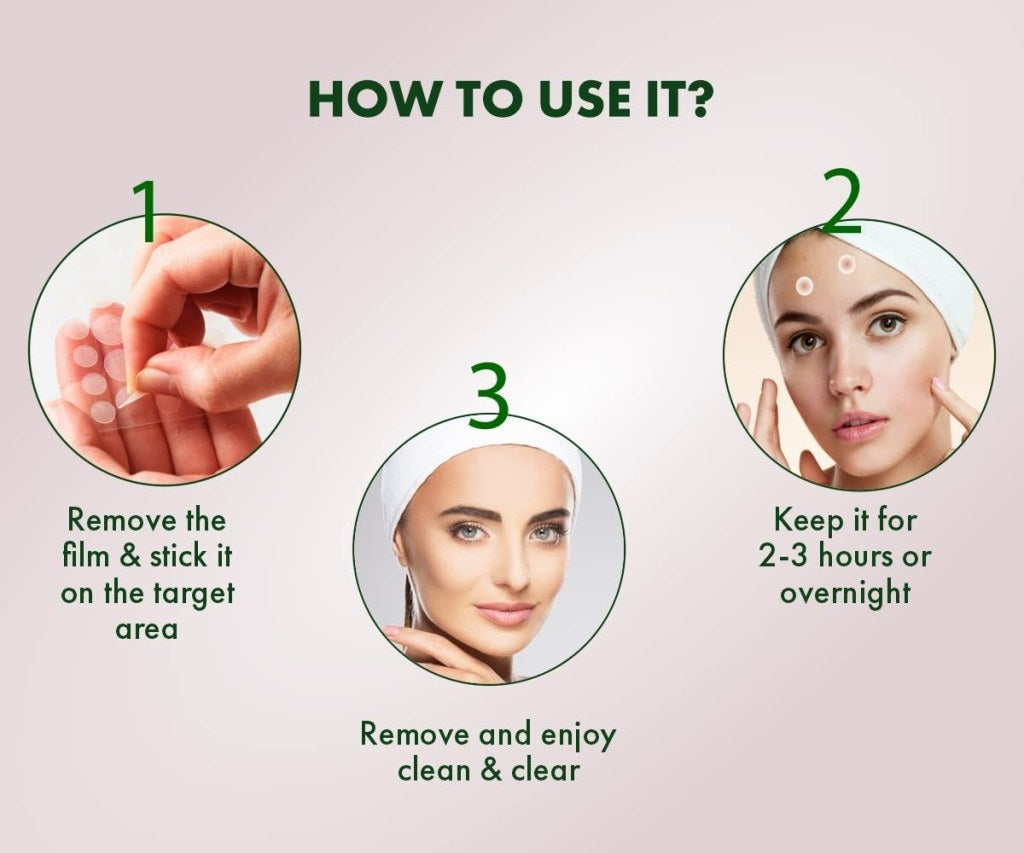 Acne Pimple Patches – Hydrocolloid Dots for Spots (Pack of 3, 108 pcs) Invisible | Waterproof | Fast Healing(Pack of 3 = 108 Spots/Pcs) - Elneor