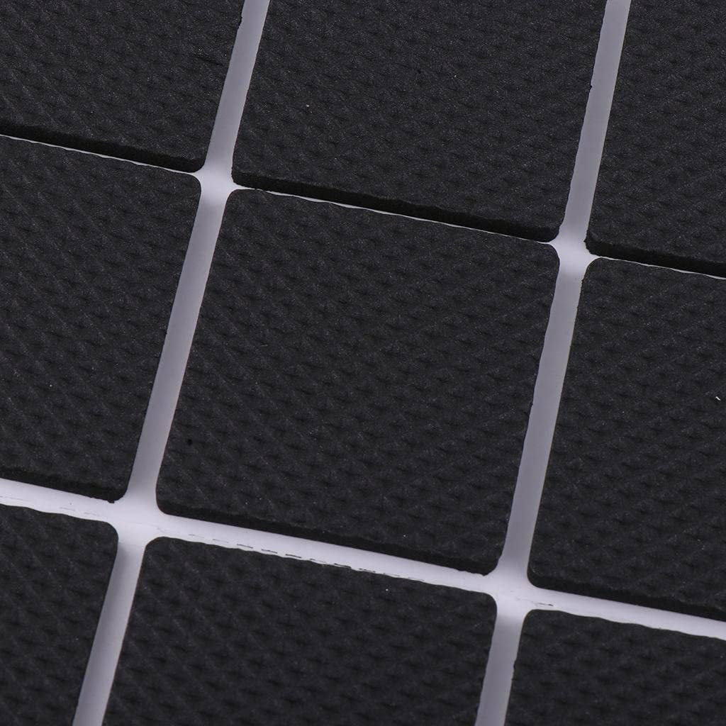 30 Piece Anti-Slip Rubber Pads – Self-Adhesive Furniture Grippers (Square)  Protect Floors & Furniture | Scratch-Resistant | Heavy-Duty Adhesive - Elneor