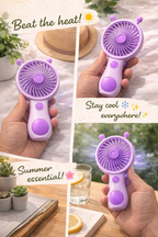 Portable Handheld Mini Fan - Purple Lavender