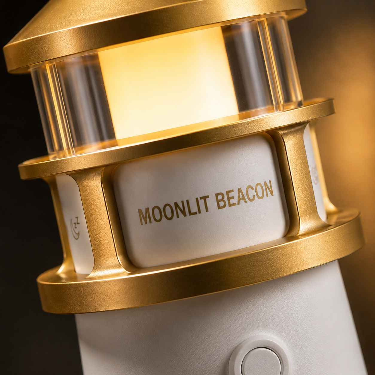 ELNEOR Moonlit Beacon Lighthouse Lamp – 360° Moon Projector Night Light with Remote