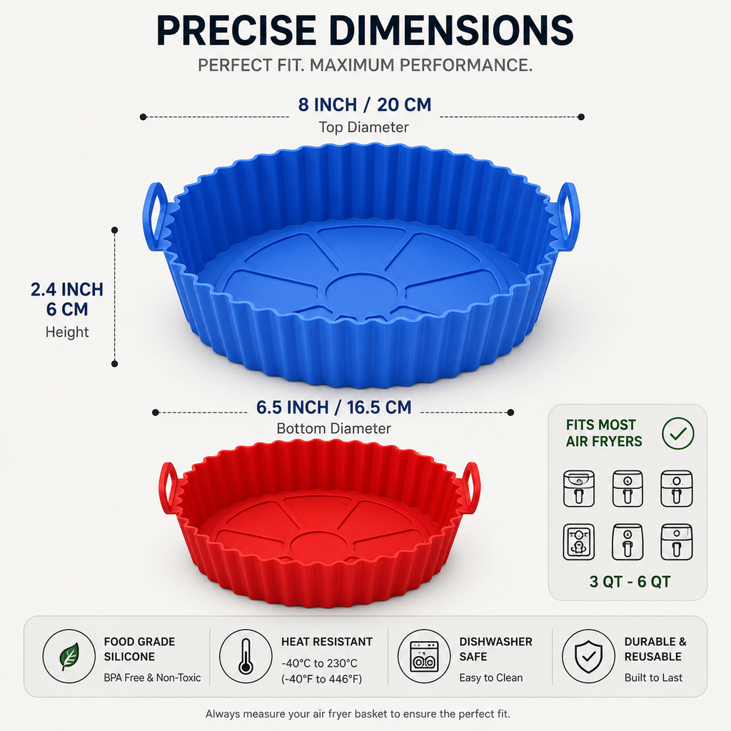 ELNEOR Silicone Air Fryer Liner – stop wasting money reusable vs single use comparison