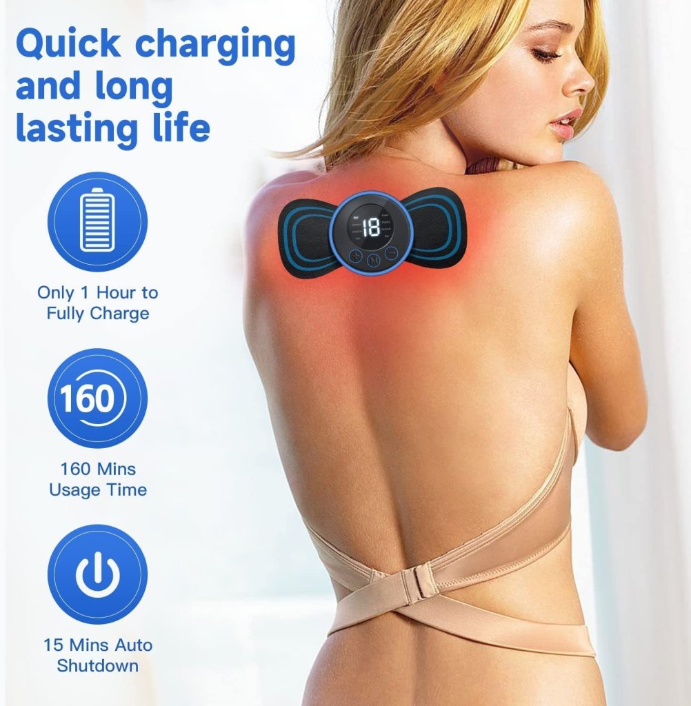 Wireless Mini EMS Massager for Pain Relief - Elneor