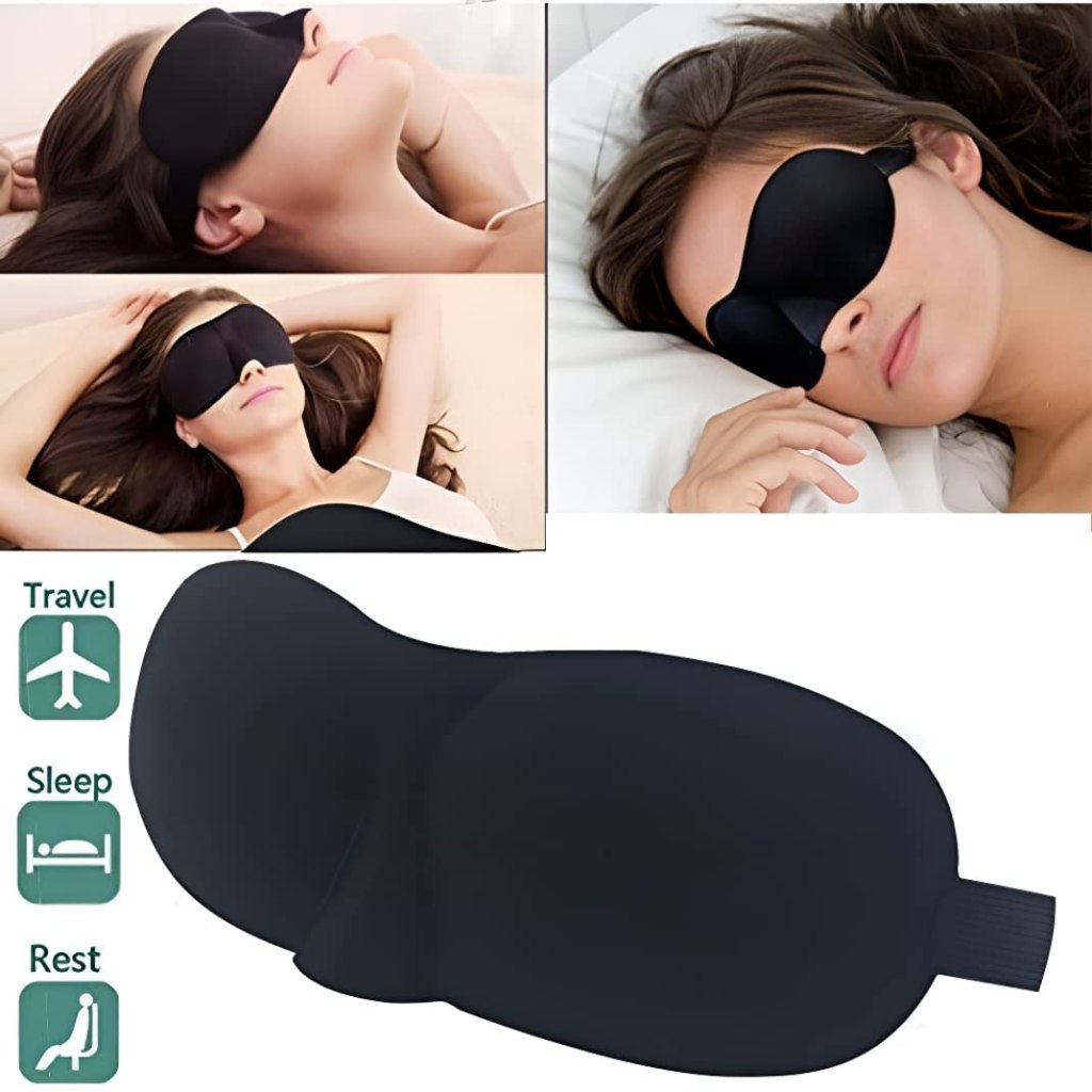 Cooling Gel Relaxing Eye Sleep Mask For Dark Circles, Puffy Eyes, Pain Relief & Better Sleep(Pack of 2) - Elneor