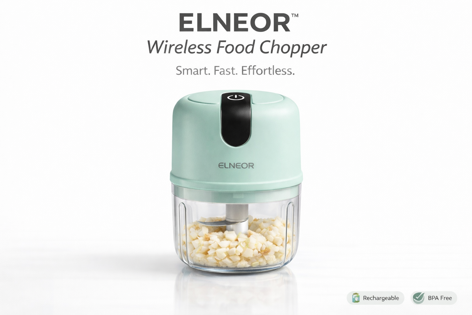 ELNEOR Wireless Food Chopper – Smart. Fast. Effortless.