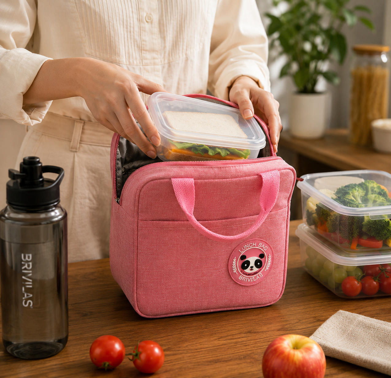 ELNEOR Insulated Lunch Bag – Premium Thermal Tiffin Bag for Office, School & Travel