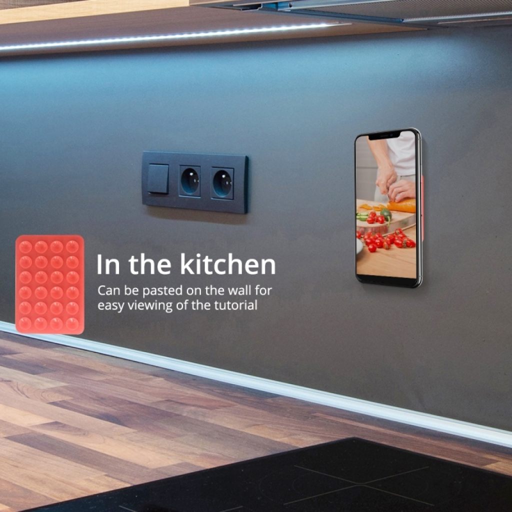 Suction Phone Case Mount – Hands-Free Silicone Suction Cup Holder for Selfies & Videos Compatible with iPhone & Android | Multifunctional Mobile Accessory(pack of 2) - Elneor