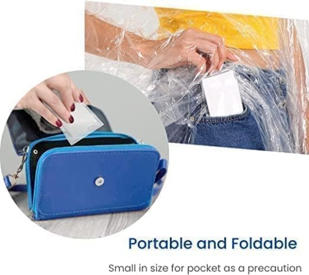 Portable Waterproof Poncho That Fits in Wallet or Pocket
