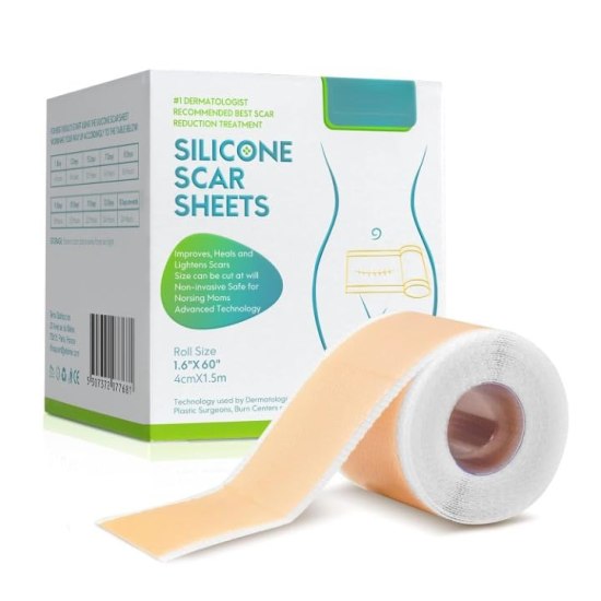 Elneor Silicone Scar Removal Sheet Roll – Advanced Skin Repair & Recovery Treatment (1.6” x 60”) - Elneor