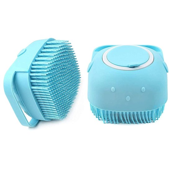 Silicone Soft Bath Body Brush with Built-In 80ml Shampoo Dispenser
