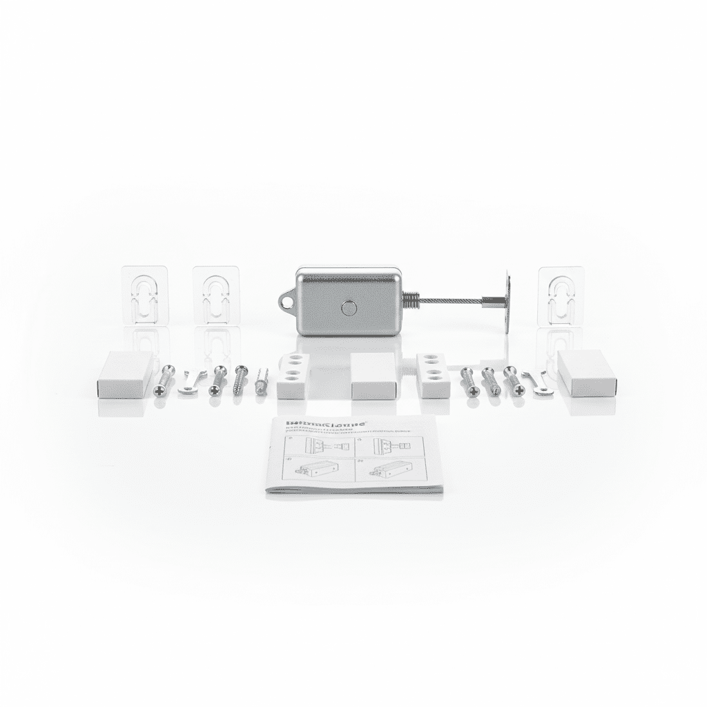 Automatic Door Closer - Punch-Free Steel Rope Sensor | Self-Closing Door Mechanism | Multi-Functional - Elneor Desk