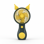 Black & Yellow Cat Ears Fan - Cat Ear Detail