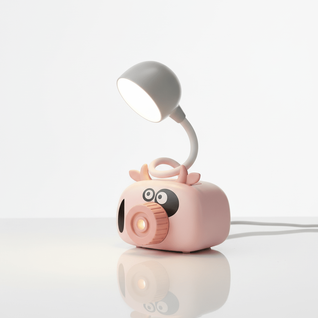 Cute Cow LED Desk Lamp with Flexible Gooseneck - ELNEOR