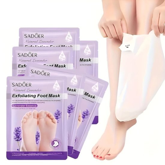 Deep Moisturizing Foot Hydration Socks (2 Pair) – Lavender Heel Repair | Dead Skin Remover | Cracked Feet Care(1 Pack of 2 Pair) - Elneor Ambient Lighting