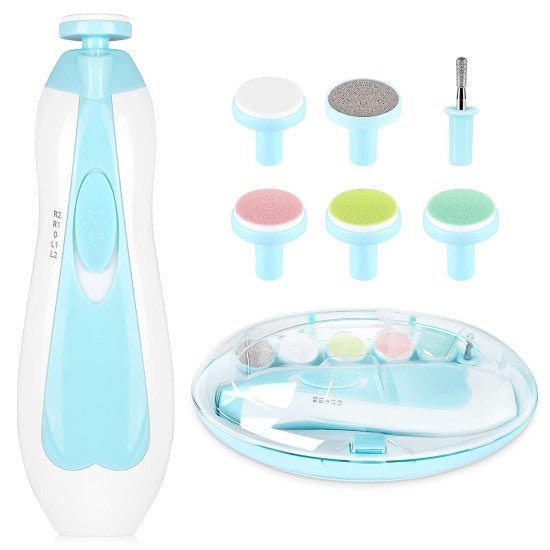 Electric Baby Nail Trimmer Kit with LED Light | Safe Gentle Nail File for Newborns & Toddlers - Elneor Ambient Lighting
