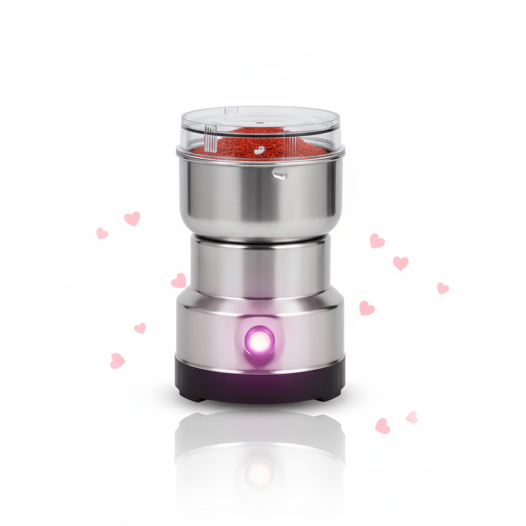 Electric Spice Grinder - Stainless Steel Coffee Bean Nut Grinder | Kitchen Essentials by ELNEOR- ELNEOR