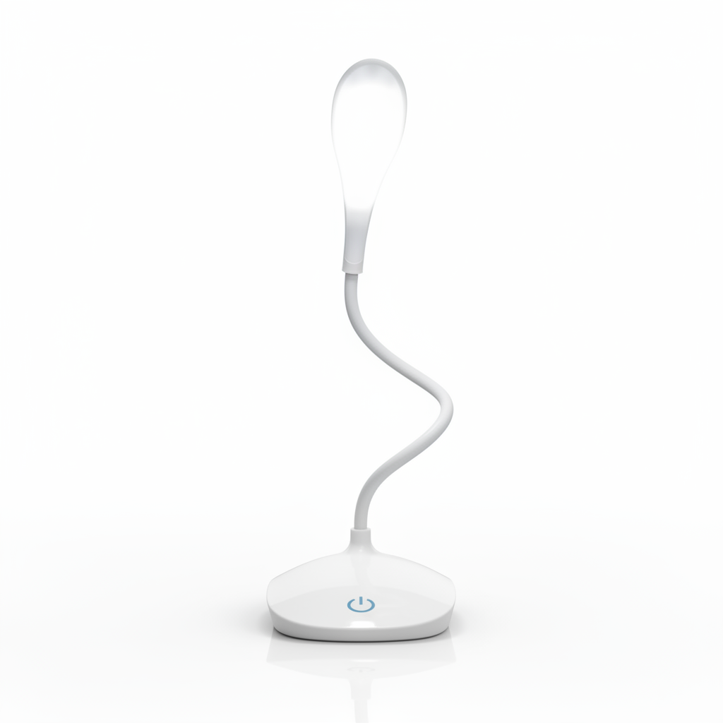 ELNEOR Gooseneck Lamp - White Front Hero