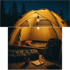 ELNEOR™ Portable Camping Tent Light - Rechargeable LED Bulb with Hook - ELNEOR
