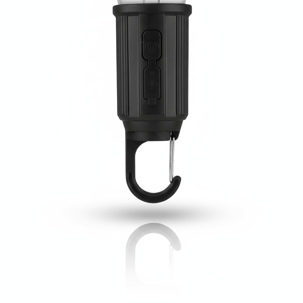 ELNEOR™ Portable Camping Tent Light - Rechargeable LED Bulb with Hook - ELNEOR