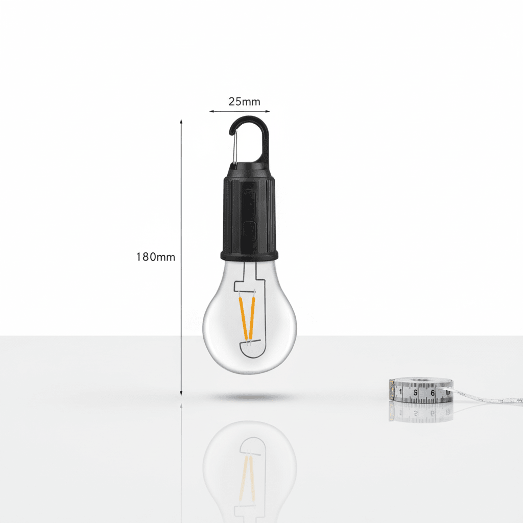 ELNEOR™ Portable Camping Tent Light - Rechargeable LED Bulb with Hook - ELNEOR