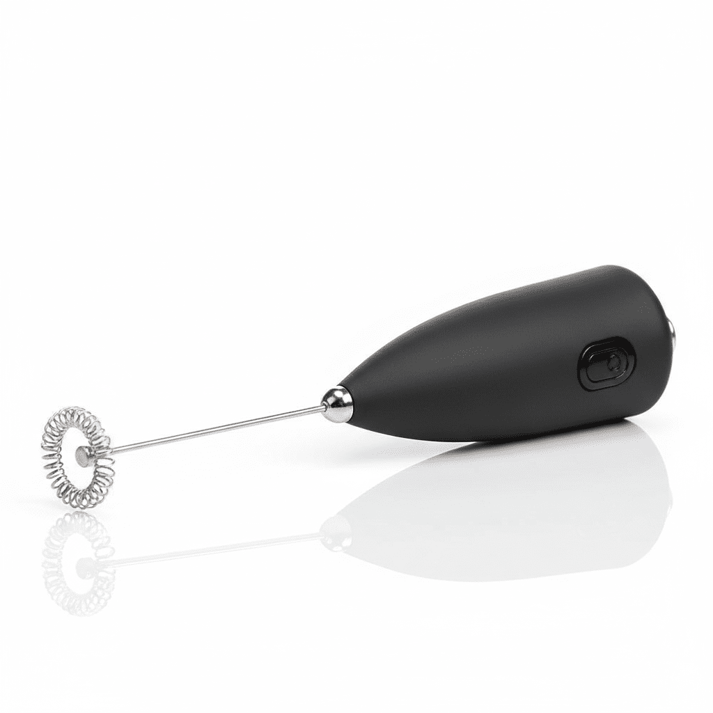 Handheld Milk Frother | Stainless Steel Coffee Foamer with Stand - Elneor Kitchen
