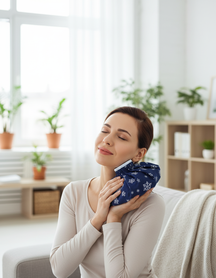 Ice Bag Pain Relief Heat Pack Sports Injury Reusable First Aid for Knee Head Face Leg (Multicolor)