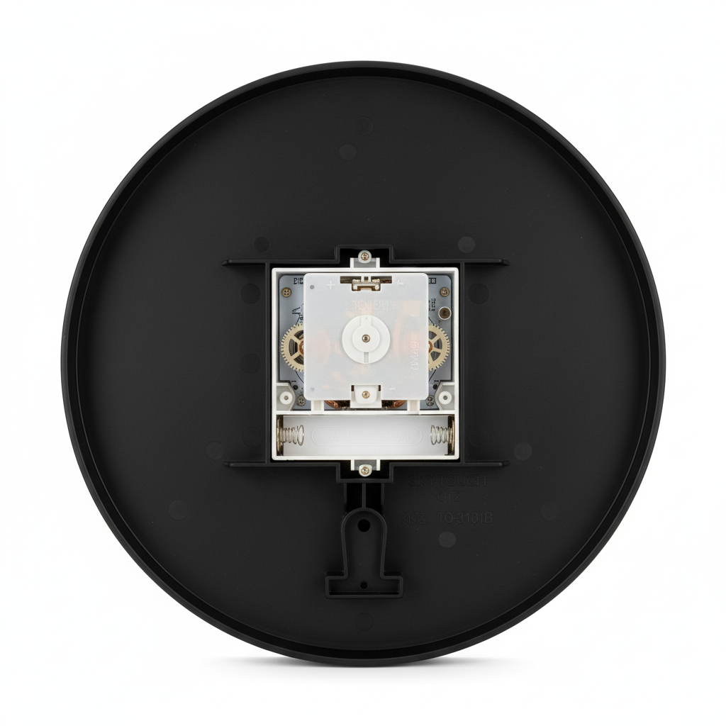 ELNEOR™ Black Rose Gold Silent Wall Clock | Sweep Movement | 12-Inch Round