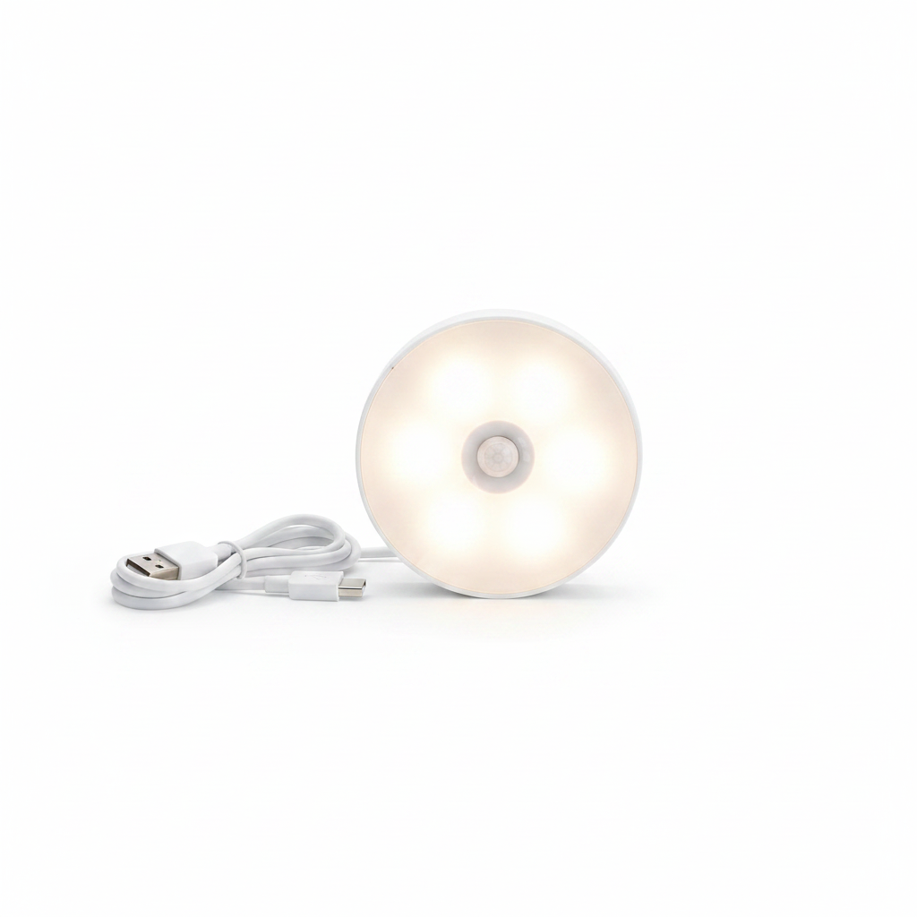 ELNEOR Intelligent Motion Sensor Light Wireless Wardrobe Cabinet LED USB Rechargeable