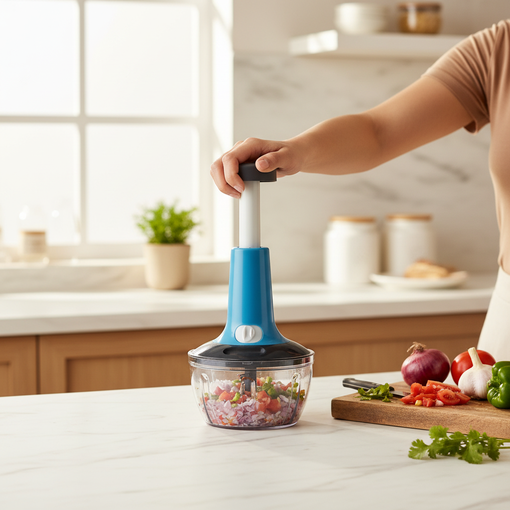Real Push Chopper Round - Lifestyle Kitchen Shot