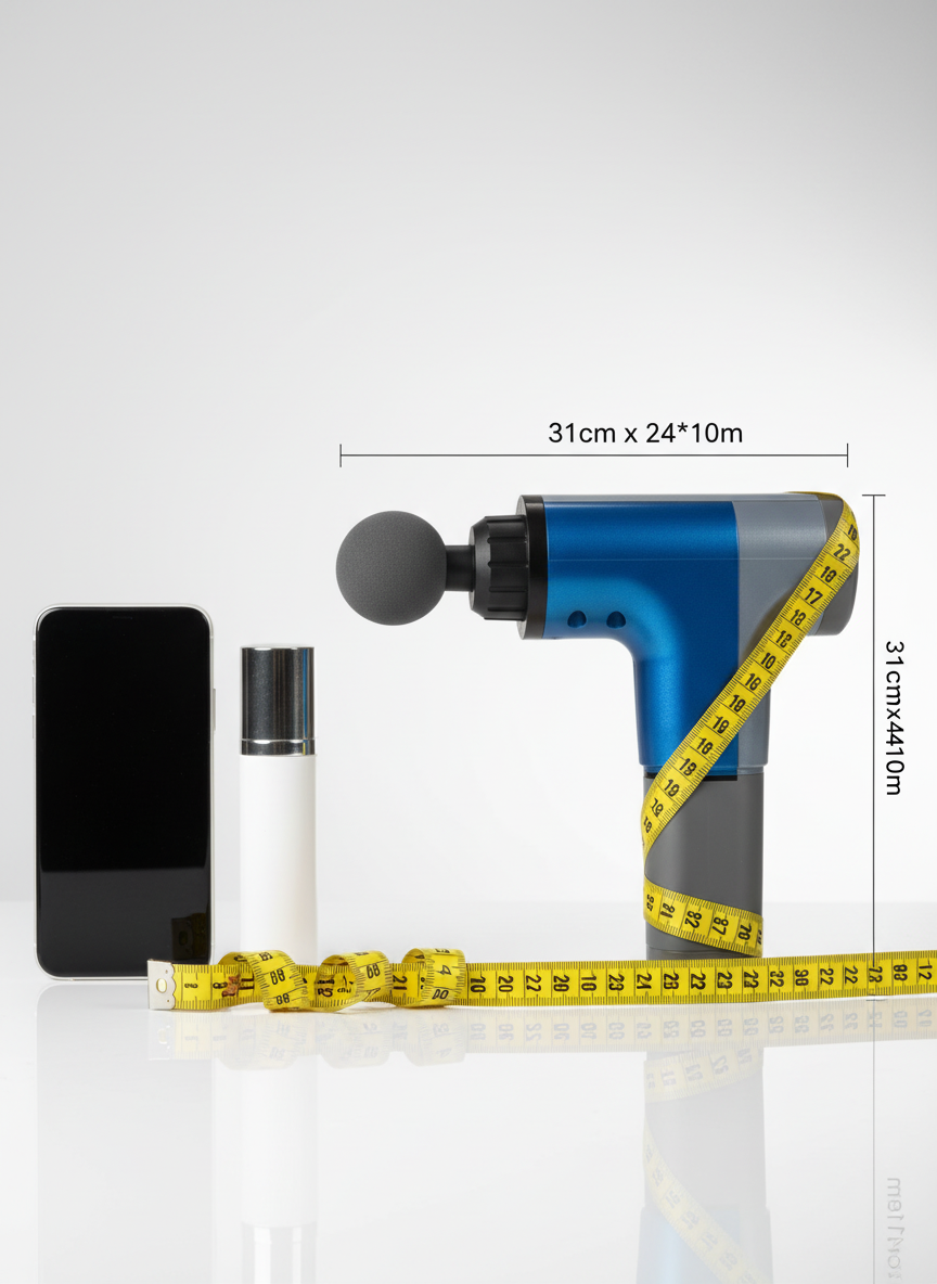 Facial Massage Gun - Scale & Dimensions
