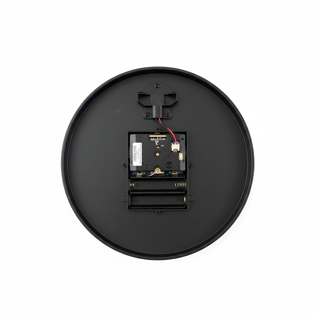 ELNEOR™ Sunshine Yellow Silent Wall Clock | Black Frame | Sweep Movement | 12-Inch Round