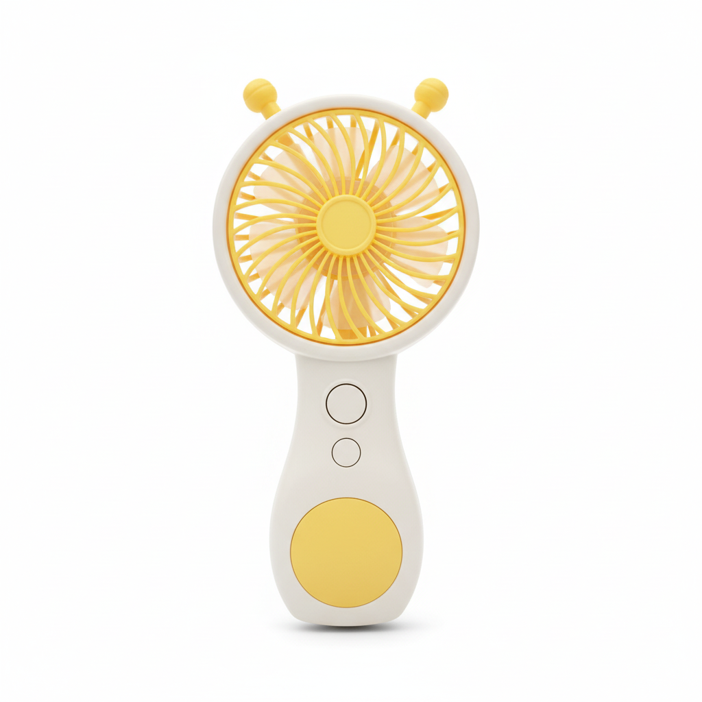 Portable Handheld Mini Fan - Bright Yellow