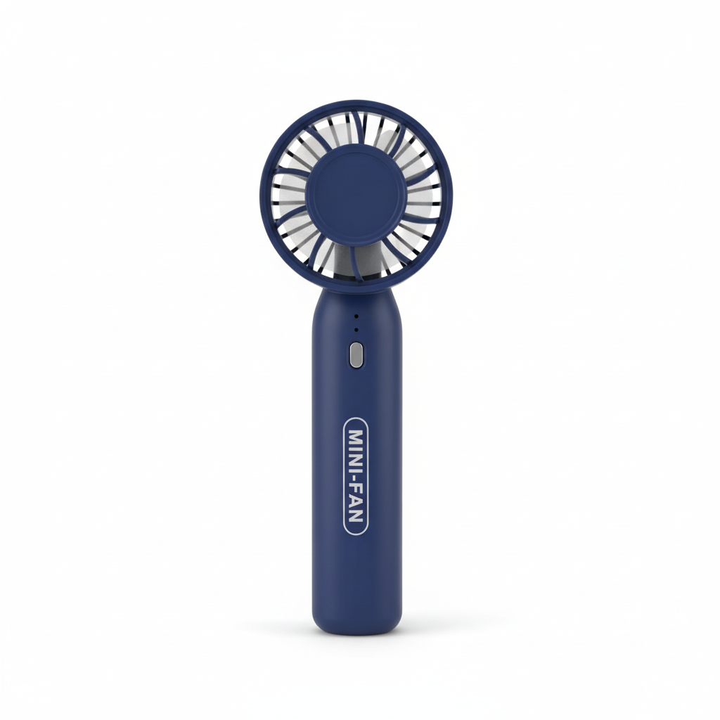 Portable Handheld Mini Fan - Navy Blue