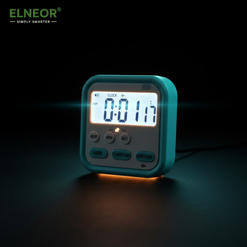 ELNEOR Digital Timer Clock dark cinematic hero