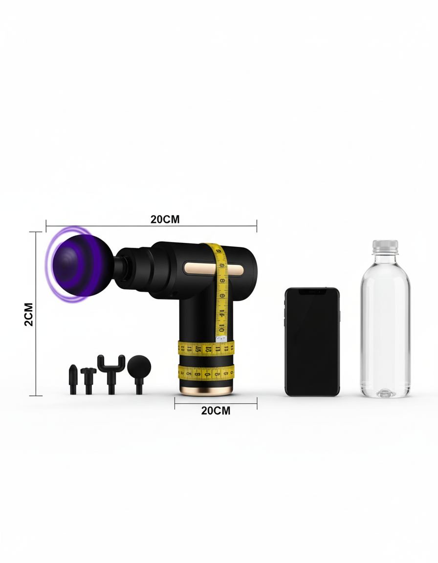Massage Gun - Scale & Dimensions